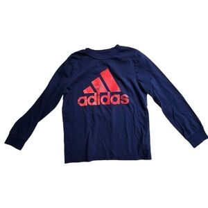 Boys Adidas shirt size 5 Blue Red